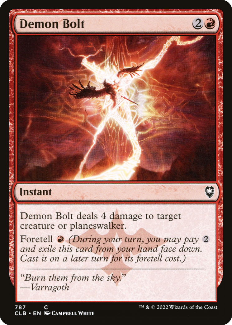 {C} Demon Bolt [Commander Legends: Battle for Baldur's Gate][CLB 787]