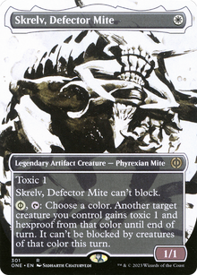 {R} Skrelv, Defector Mite (Borderless Ichor) [Phyrexia: All Will Be One][ONE 301]