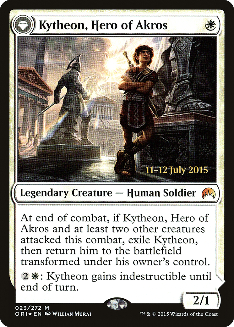 {R} Kytheon, Hero of Akros // Gideon, Battle-Forged [Magic Origins Prerelease Promos][PR ORI 023] - Misty Mountain Games
