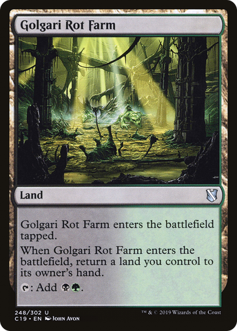 {C} Golgari Rot Farm [Commander 2019][C19 248]
