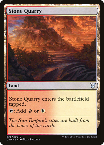 {C} Stone Quarry [Commander 2019][C19 276]