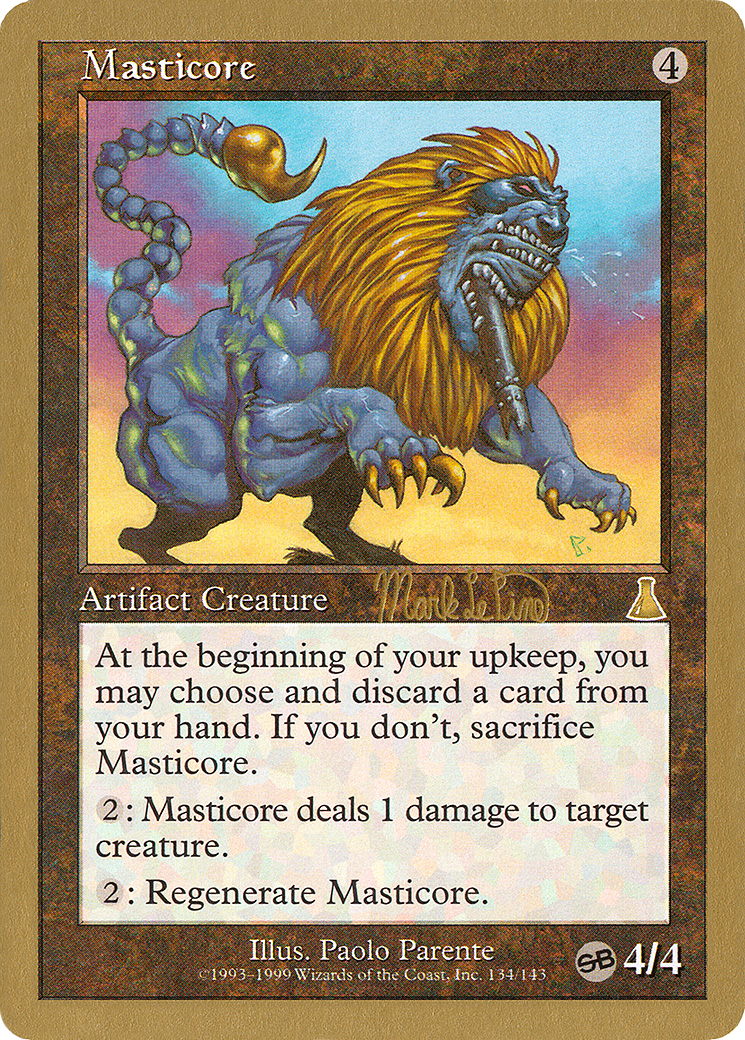 {R} Masticore (Mark Le Pine) (SB) [World Championship Decks 1999][GB WC99 MLP134SB]