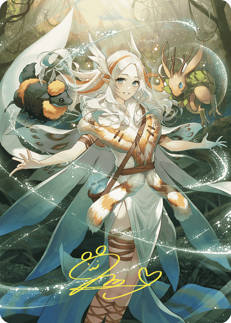 {A} Greater Auramancy Anime Art Card (Gold-Stamped Signature) [Wilds of Eldraine Art Series][GS AWOE 076]