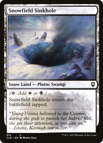 {C} Snowfield Sinkhole [Commander Legends: Battle for Baldur's Gate][CLB 915]