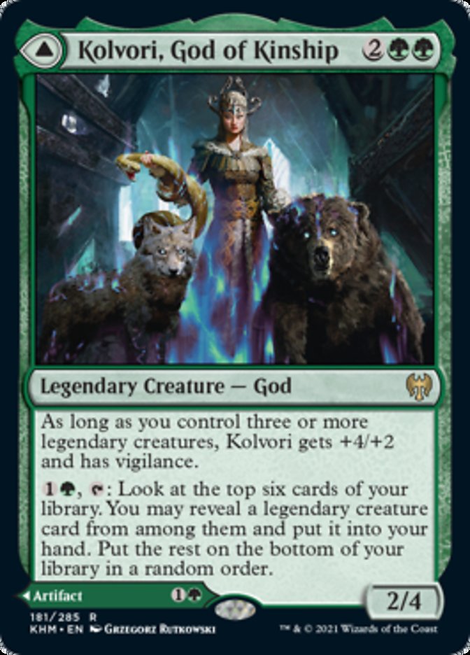 {R} Kolvori, God of Kinship // The Ringhart Crest [Kaldheim][KHM 181]