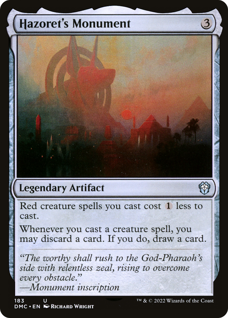 {C} Hazoret's Monument [Dominaria United Commander][DMC 183]