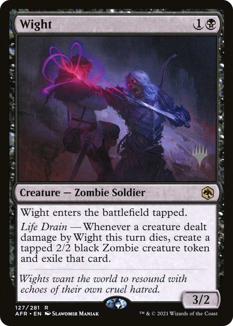 {R} Wight (Promo Pack) [Dungeons & Dragons: Adventures in the Forgotten Realms Promos][PP AFR 127]