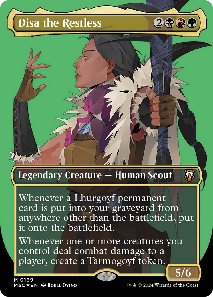 {R} Disa the Restless (Borderless) (Ripple Foil) [Modern Horizons 3 Commander][RPF M3C 012]