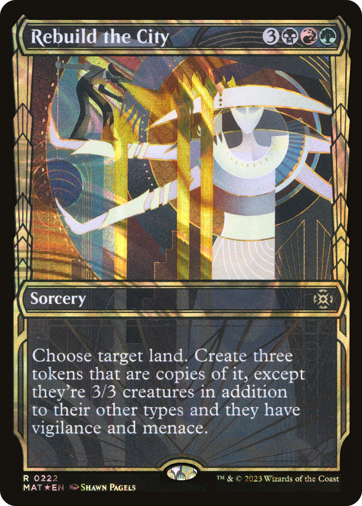 {R} Rebuild the City (Showcase Halo Foil) [March of the Machine: The Aftermath][MAT 222]