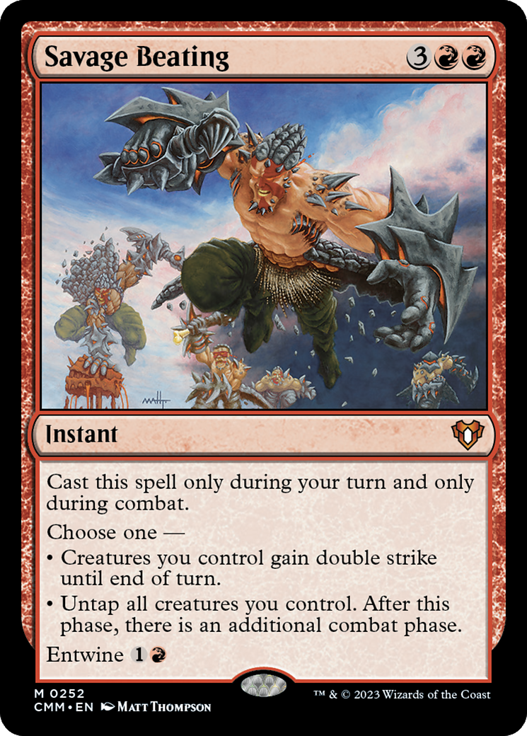 {R} Savage Beating [Commander Masters][CMM 252]
