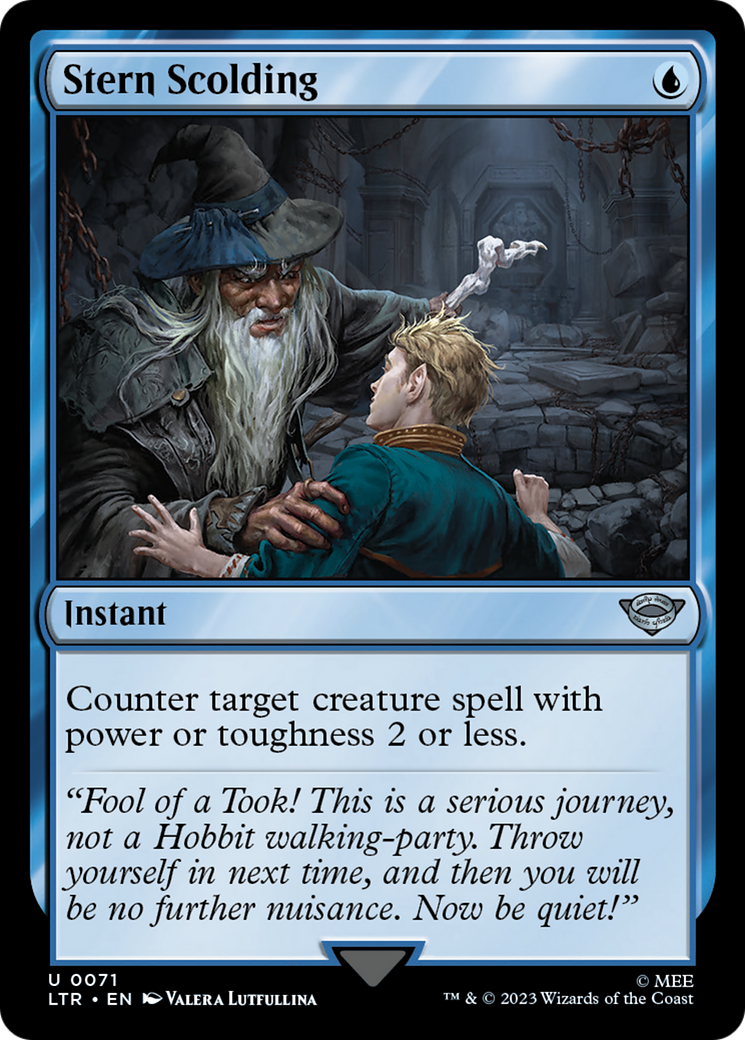 {C} Stern Scolding [The Lord of the Rings: Tales of Middle-Earth][LTR 071]