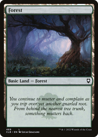 {B}[CLB 469] Forest (469) [Commander Legends: Battle for Baldur's Gate]