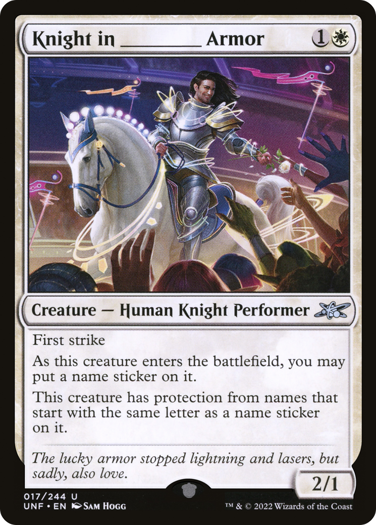{C} Knight in _____ Armor [Unfinity][UNF 017]