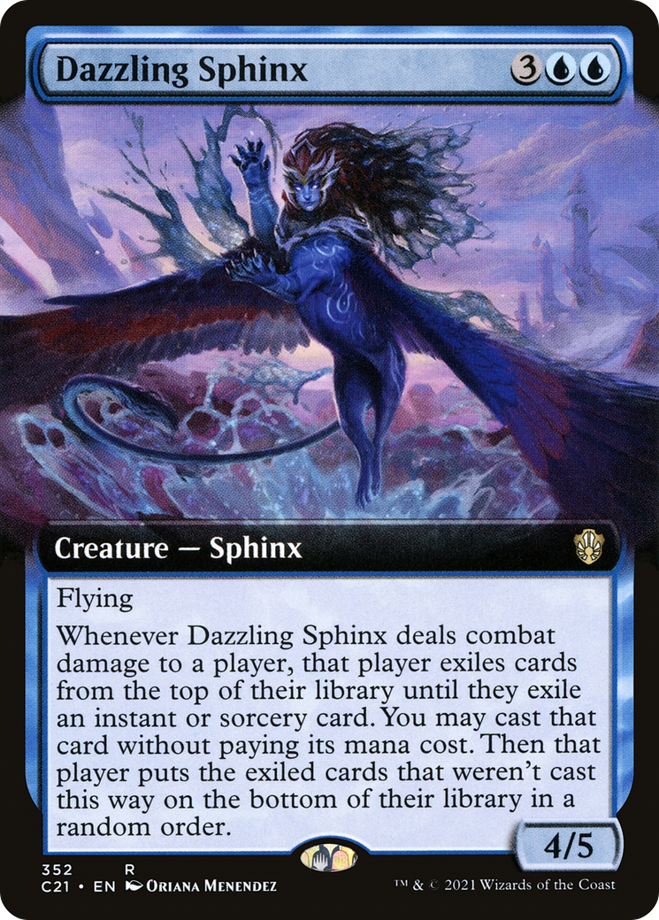 {R} Dazzling Sphinx (Extended Art) [Commander 2021][C21 352]