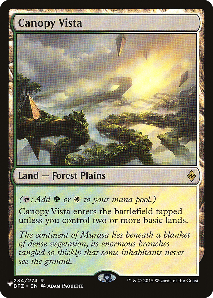 Canopy Vista [LIST BFZ-234]