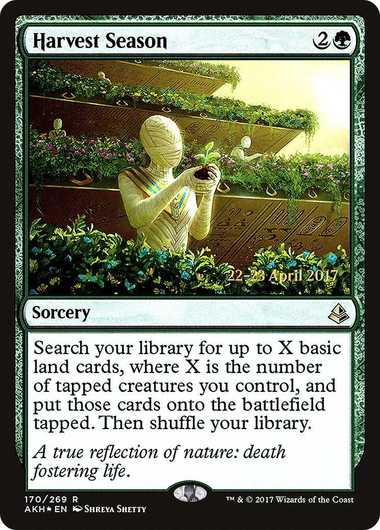 {R} Harvest Season [Amonkhet Prerelease Promos][PR AKH 170]