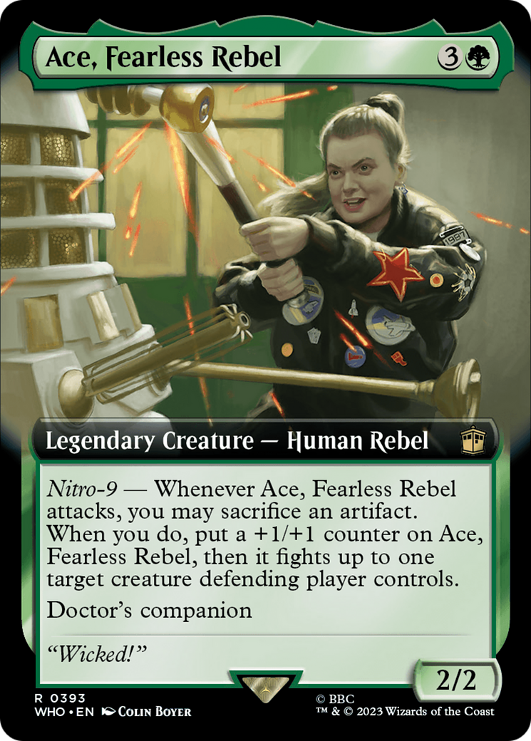 {R} Ace, Fearless Rebel (Extended Art) [Doctor Who][WHO 393]