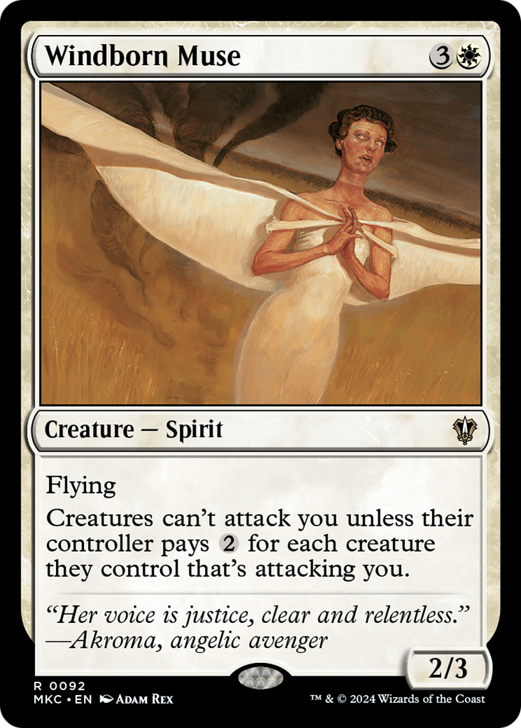 {R} Windborn Muse [Murders at Karlov Manor Commander][MKC 092]