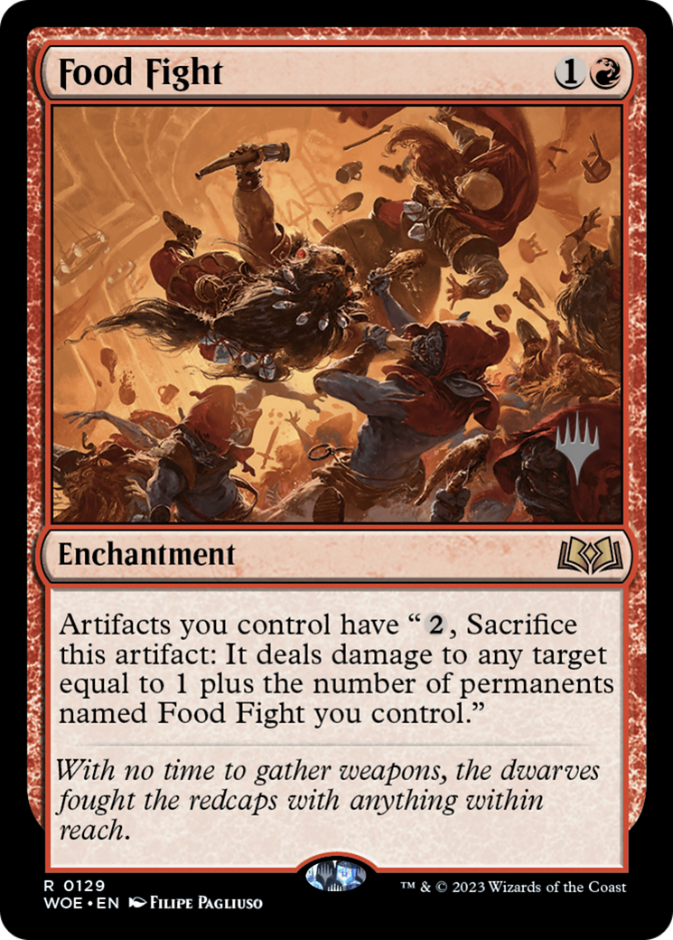 {@R} Food Fight (Promo Pack) [Wilds of Eldraine Promos][PP WOE 129]