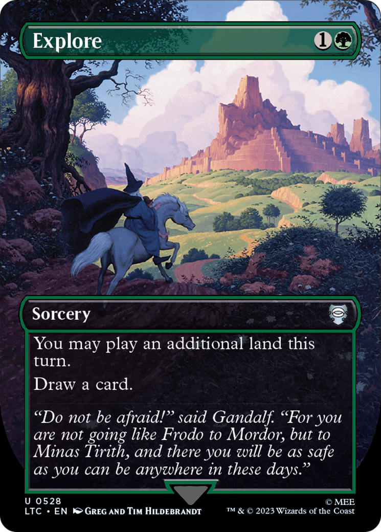 {C} Explore (Borderless) [The Lord of the Rings: Tales of Middle-Earth Commander][LTC 528]