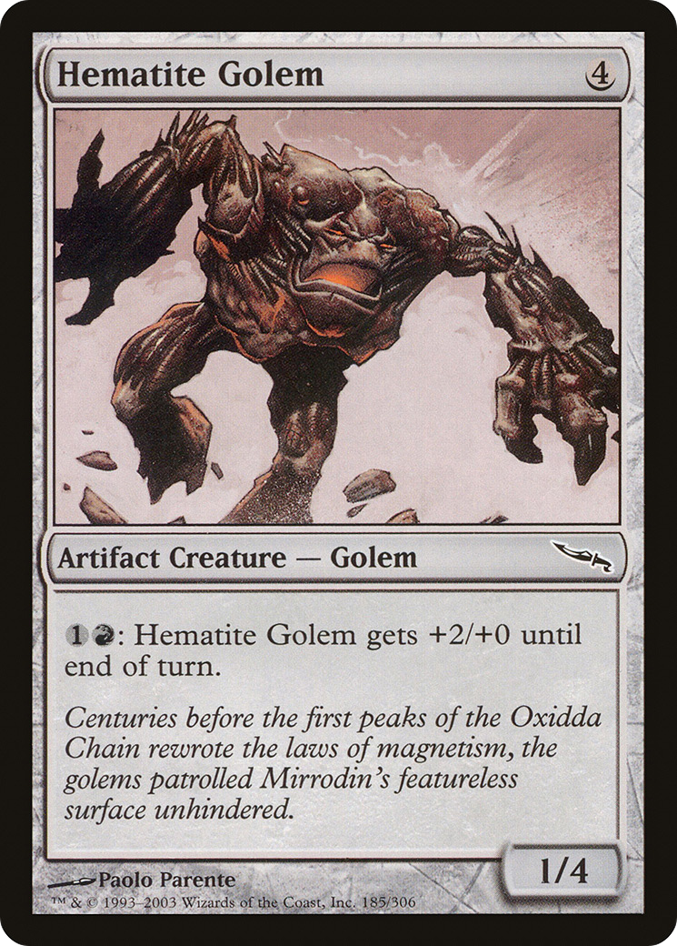 {C} Hematite Golem [Mirrodin][MRD 185]