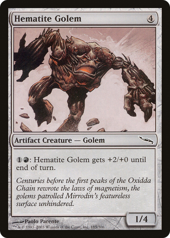 {C} Hematite Golem [Mirrodin][MRD 185]