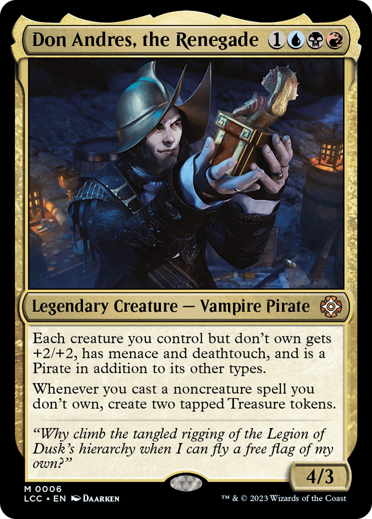 {R} Don Andres, the Renegade [The Lost Caverns of Ixalan Commander][LCC 006]