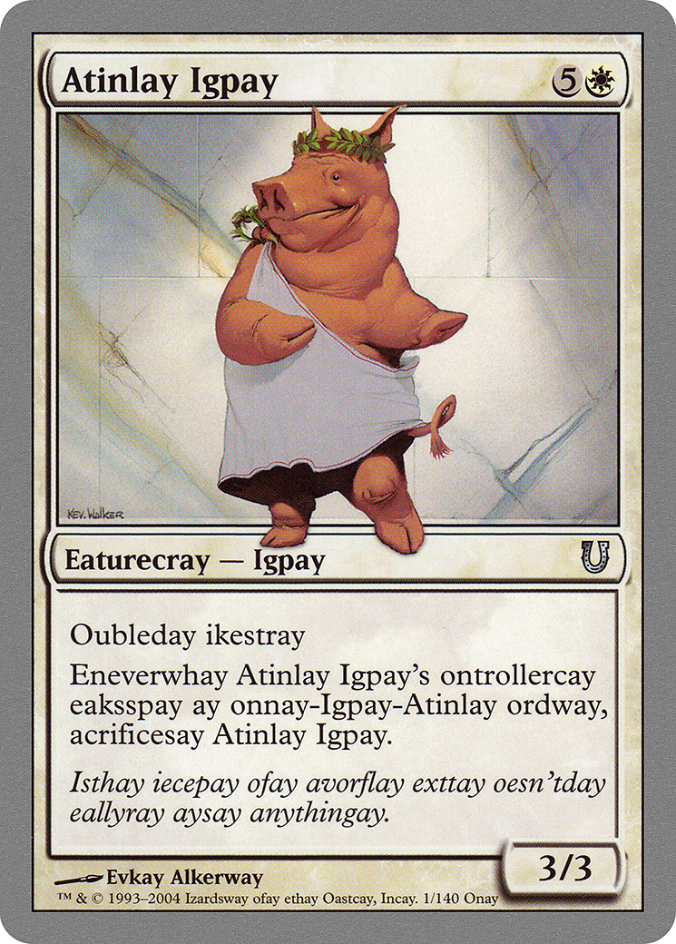 {C} Atinlay Igpay [Unhinged][UNH 001]