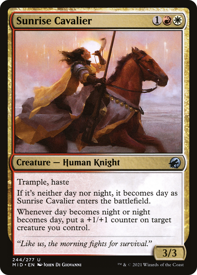 {C} Sunrise Cavalier [Innistrad: Midnight Hunt][MID 244]