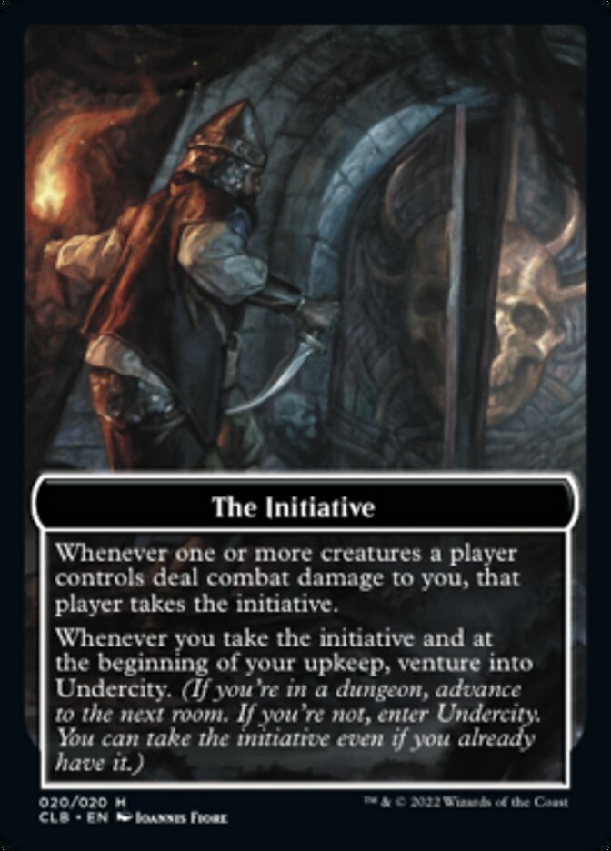 {T} The Initiative // Undercity Double-sided Token [Commander Legends: Battle for Baldur's Gate Tokens][TCLB 020]
