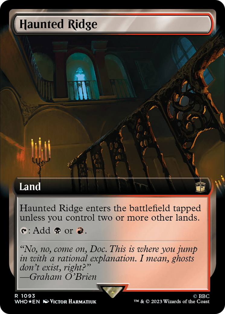 {R} Haunted Ridge (Extended Art) (Surge Foil) [Doctor Who][WHO 1093] - Misty Mountain Games