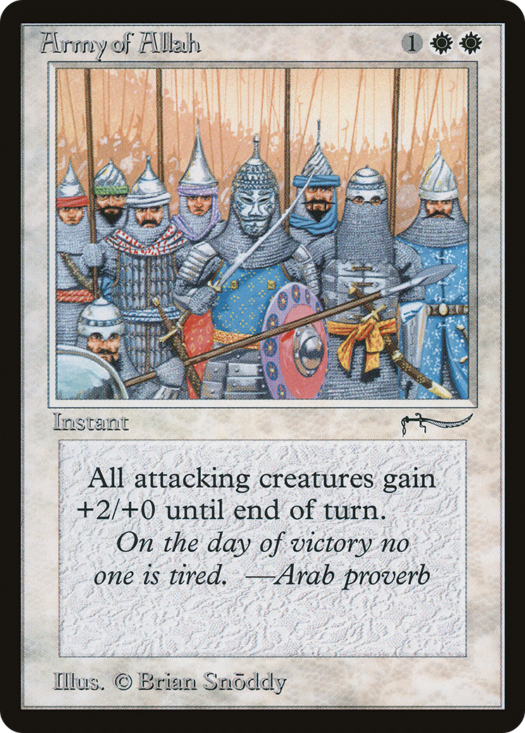 {C} Army of Allah (Dark Mana Cost) [Arabian Nights][ARN 002]