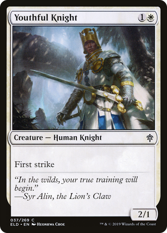{C} Youthful Knight [Throne of Eldraine][ELD 037]