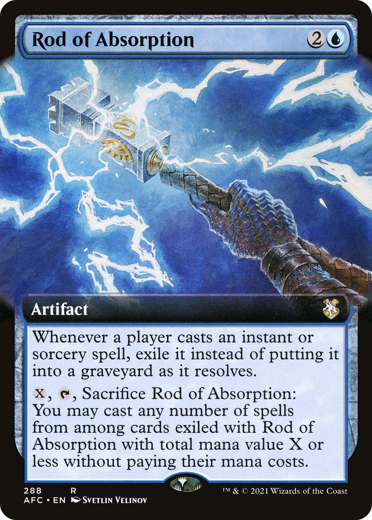 {R} Rod of Absorption (Extended Art) [Dungeons & Dragons: Adventures in the Forgotten Realms Commander][AFC 288]