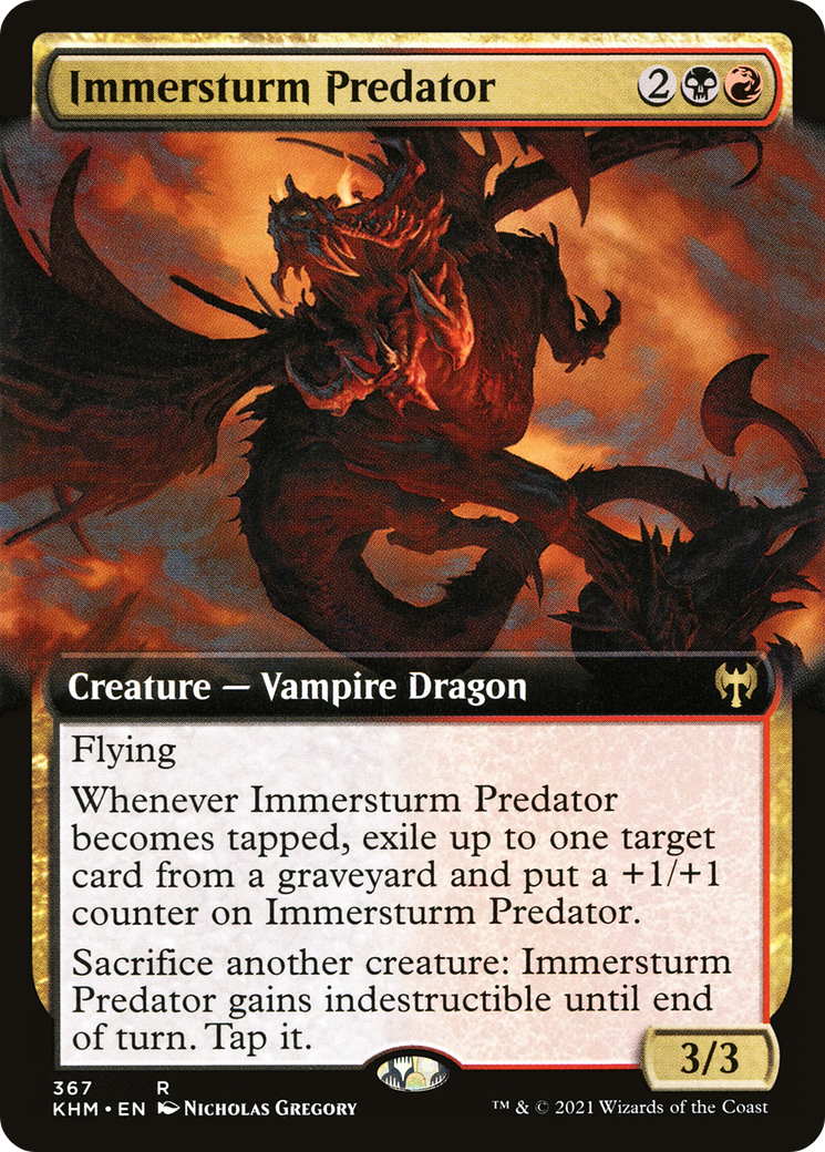 {R} Immersturm Predator (Extended Art) [Kaldheim][KHM 367]