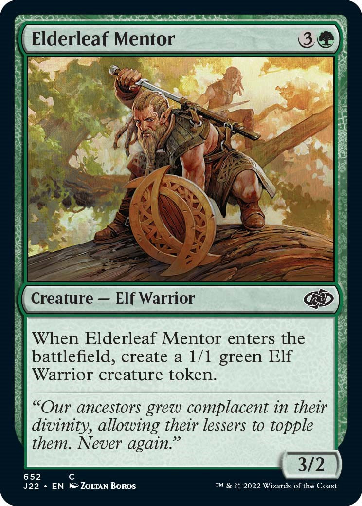 {C} Elderleaf Mentor [Jumpstart 2022][J22 652]