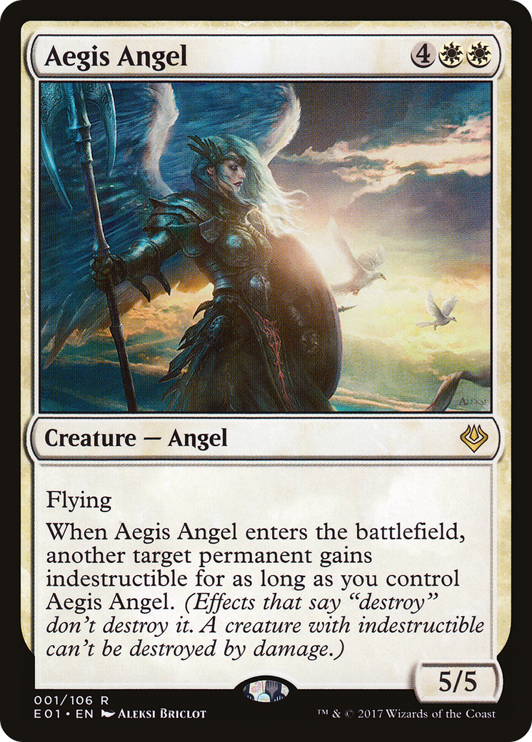 {R} Aegis Angel [Archenemy: Nicol Bolas][E01 001] - Misty Mountain Games