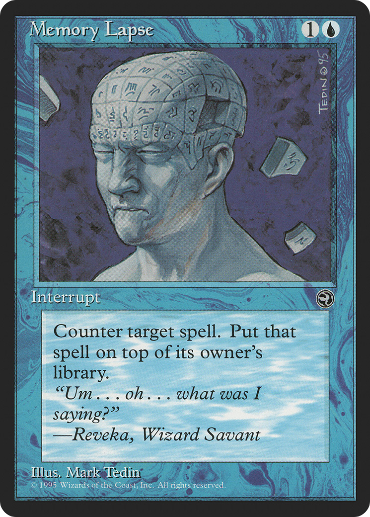 {C} Memory Lapse (Reveka Flavor Text) [Homelands][HML 32A]