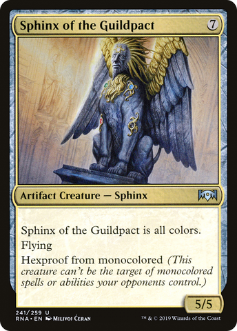 {C} Sphinx of the Guildpact [Ravnica Allegiance][RNA 241]