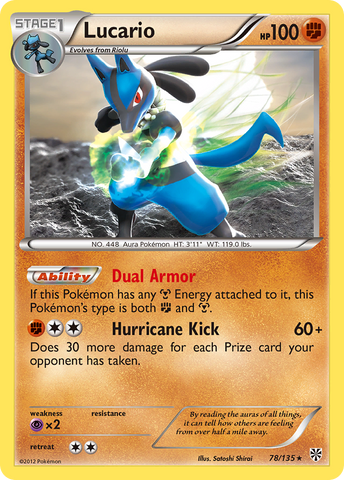 [PKM-R] Lucario (78/135) [Black & White: Plasma Storm]