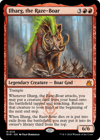 {R} Ilharg, the Raze-Boar [Ravnica Remastered][RVR 113]