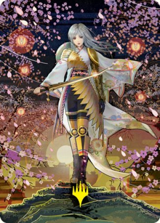 {A} The Wandering Emperor 2 Art Card (Gold-Stamped Signature) [Kamigawa: Neon Dynasty Art Series][GS ANEO 050]