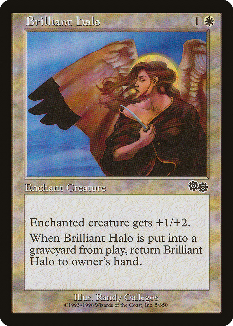 {C} Brilliant Halo [Urza's Saga][USG 005]