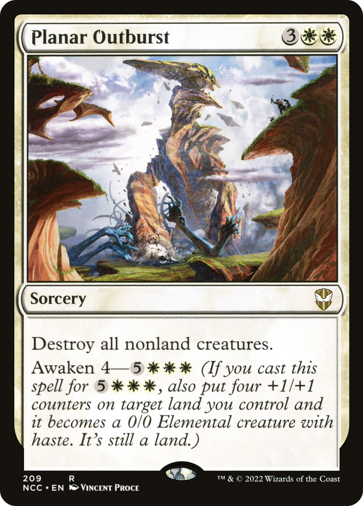 {R} Planar Outburst [Streets of New Capenna Commander][NCC 209]