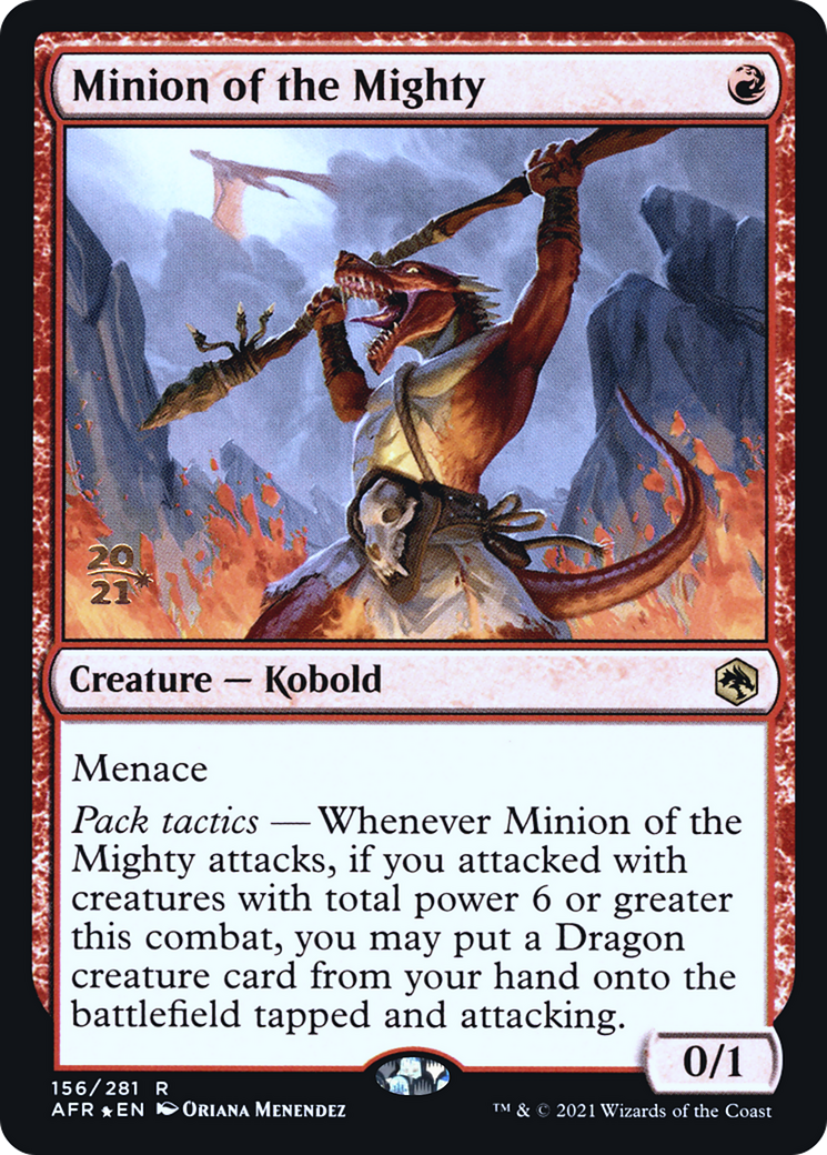 {R} Minion of the Mighty [Dungeons & Dragons: Adventures in the Forgotten Realms Prerelease Promos][PR AFR 156]