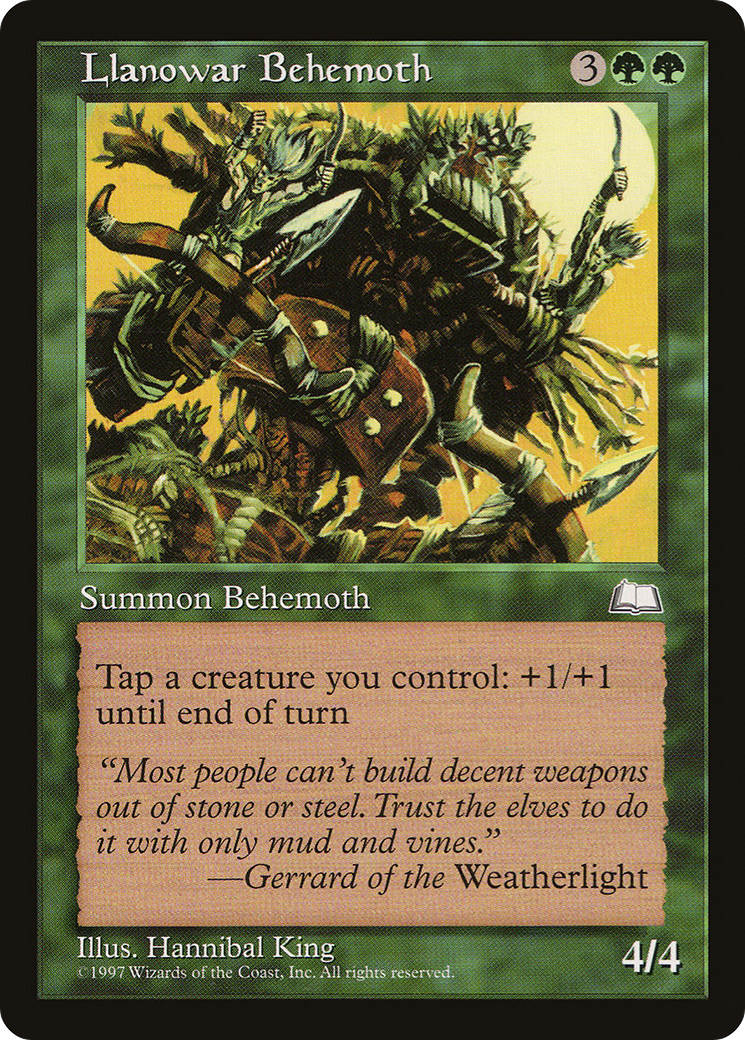 {C} Llanowar Behemoth [Weatherlight][WTH 132]