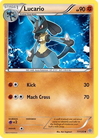[PKM-C] Lucario (77/135) [Black & White: Plasma Storm]