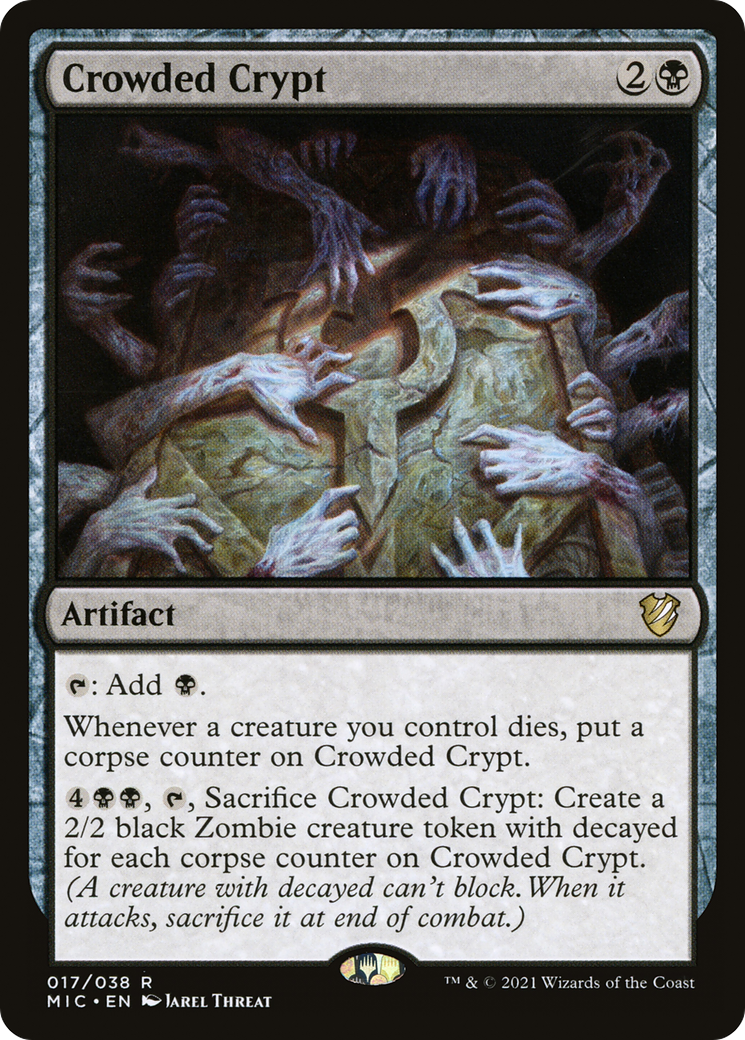 {R} Crowded Crypt [Innistrad: Midnight Hunt Commander][MIC 017]