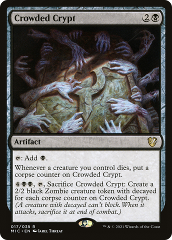 {R} Crowded Crypt [Innistrad: Midnight Hunt Commander][MIC 017]