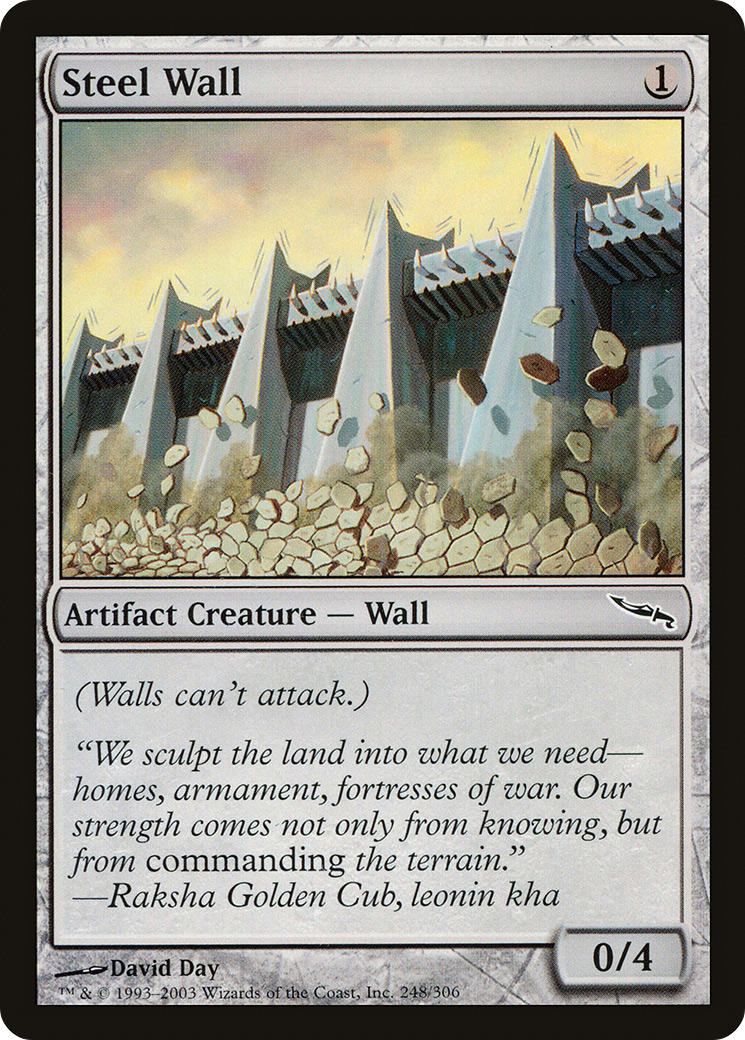 {C} Steel Wall [Mirrodin][MRD 248] - Misty Mountain Games